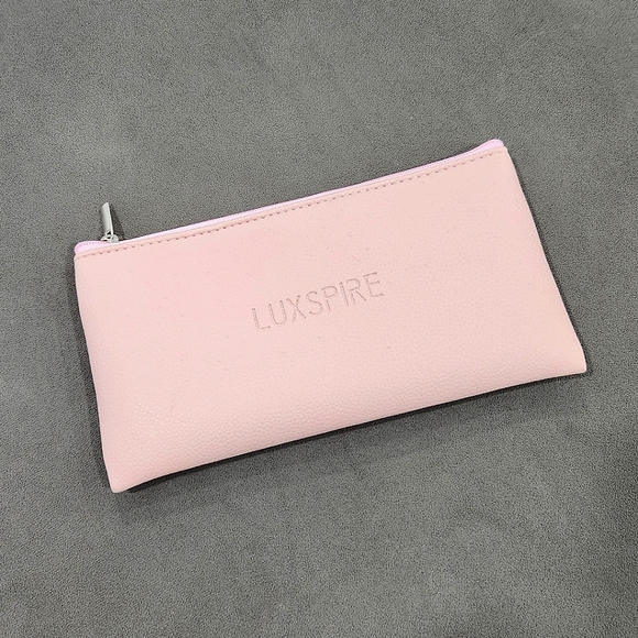 Gold Pink Metallic zip makeup cosmetic beauty pouch organizer bundle of 3 - Picture 4 of 4